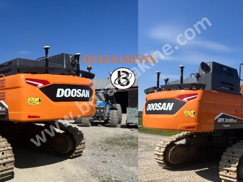 Doosan DX530LC-7 orjunal Paletli ekskavatör 2023 model boramakine